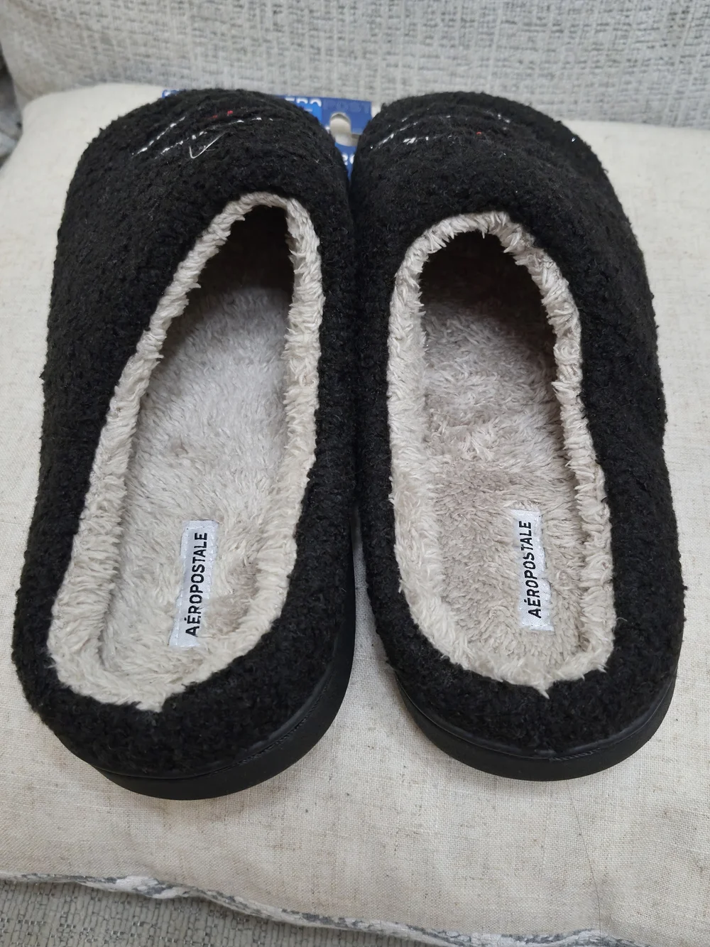 Aeropostale Men's Black Slip-On Slippers Size 13men